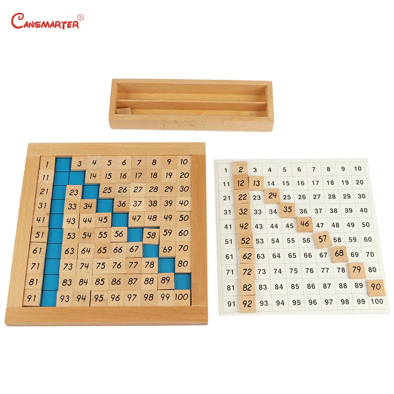 100 доска Обучающие математические игрушки для детей Домашние дошкольные цифры