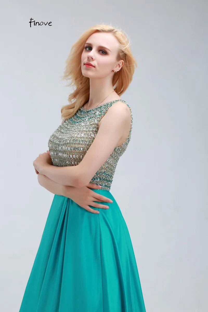 Vestido de Festa, платья для выпускного вечера с кристаллами и бисером, элегантные вечерние платья без рукавов в пол с открытой спиной
