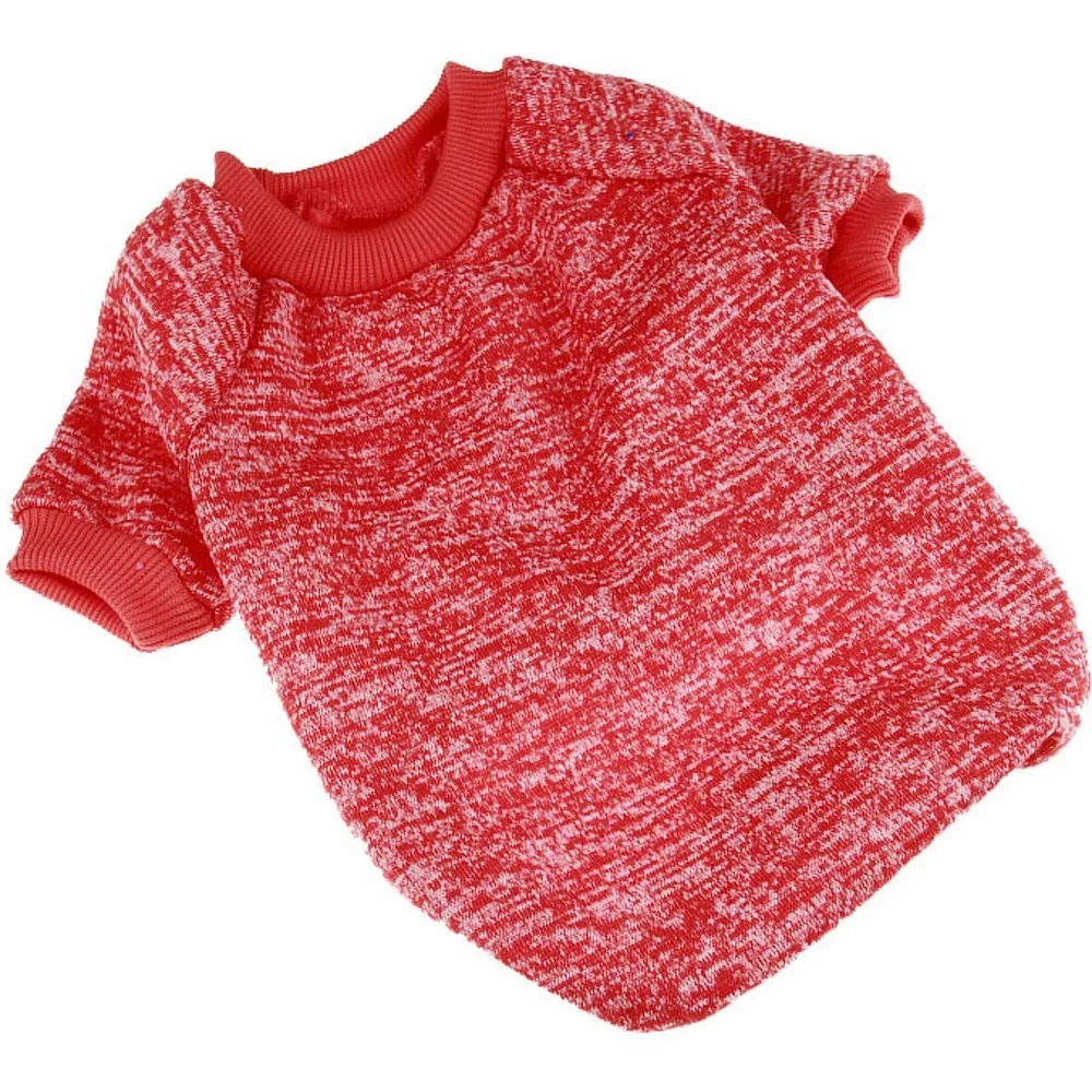 9 Цвет теплая одежда для собак маленьких осень/зима Pet Костюмы Твердые Тедди