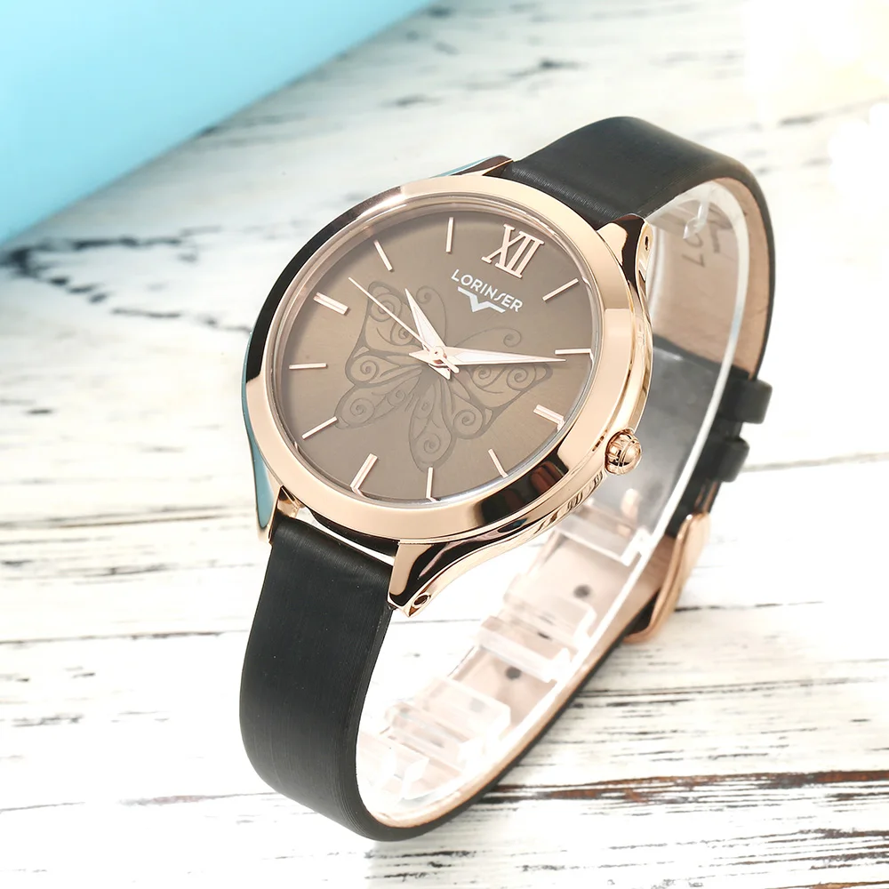 Женские роскошные модные повседневные 3 бар водонепроницаемые кварцевые часы из