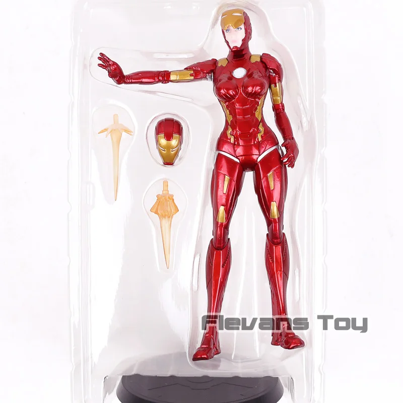 Супергерой Marvel Stark Industries X-Faction Железный леди перец Поттс MK8 ПВХ фигурка Коллекционная модель игрушки - Цвет: no box