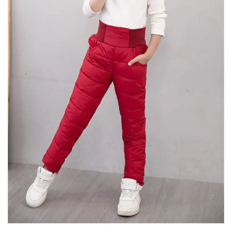 

Children'S Trousers Kids Baby Winter Down Pants Boys And Girls Thick Warming Pants Fashion Baby Cotton Trousers Windproof
