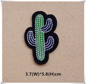 1pcs Mix Cactus Patch for Clothing Iron on Embroidered Sew Applique Cute Patch Fabric Badge Garment DIY Apparel Accessories 121
