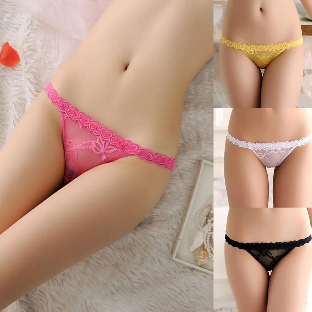 Yfashion женские сексуальные кружевные трусы однотонный с низкой талией нежный