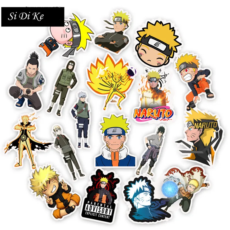 50 шт. водонепроницаемые Японские Аниме стикеры Naruto Sasuke Виниловые стикеры для детей игрушки скейтборд Путешествия Холодильник рюкзак наклейка s