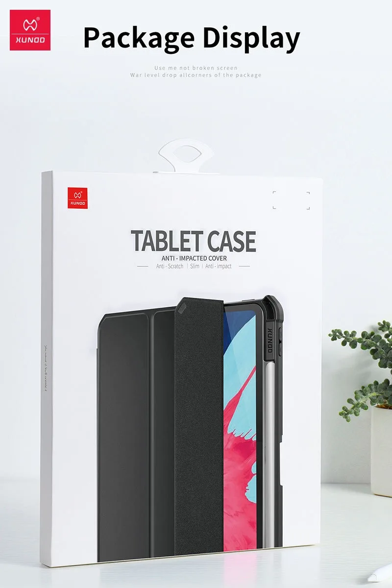 Xundd защитный чехол для iPad Pro 12,9 анти-падение Смарт Магнитный карандаш с держателем ручки ТПУ силиконовый чехол для продажи