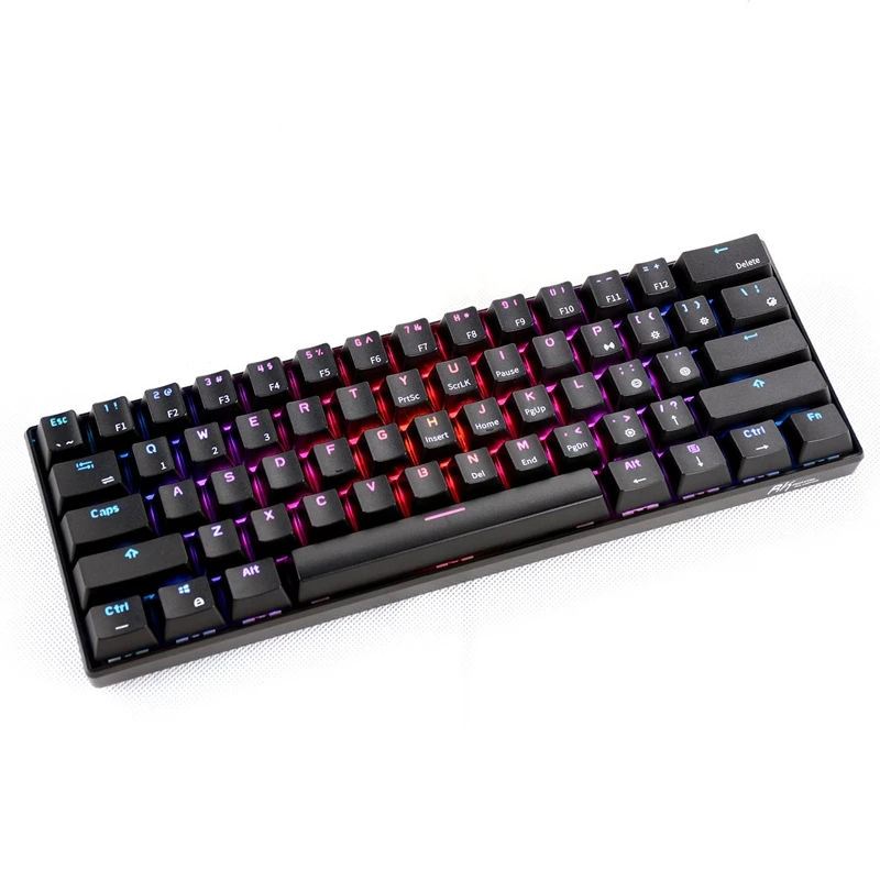 RK61 Беспроводная Bluetooth Механическая игра портативная клавиатура 61 клавиша Rgb