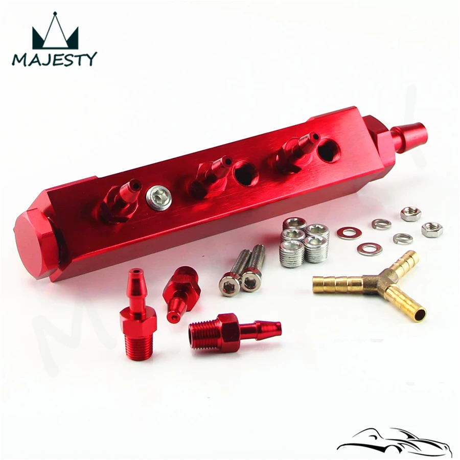 JDM Алюминиевый турбо Отходной вакуумный впускной коллектор 6 портов 1/8 NPT