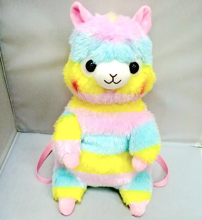 Радуга плюшевая Alpacasso Рюкзак Мягкая кукла плечи мешок день рождения