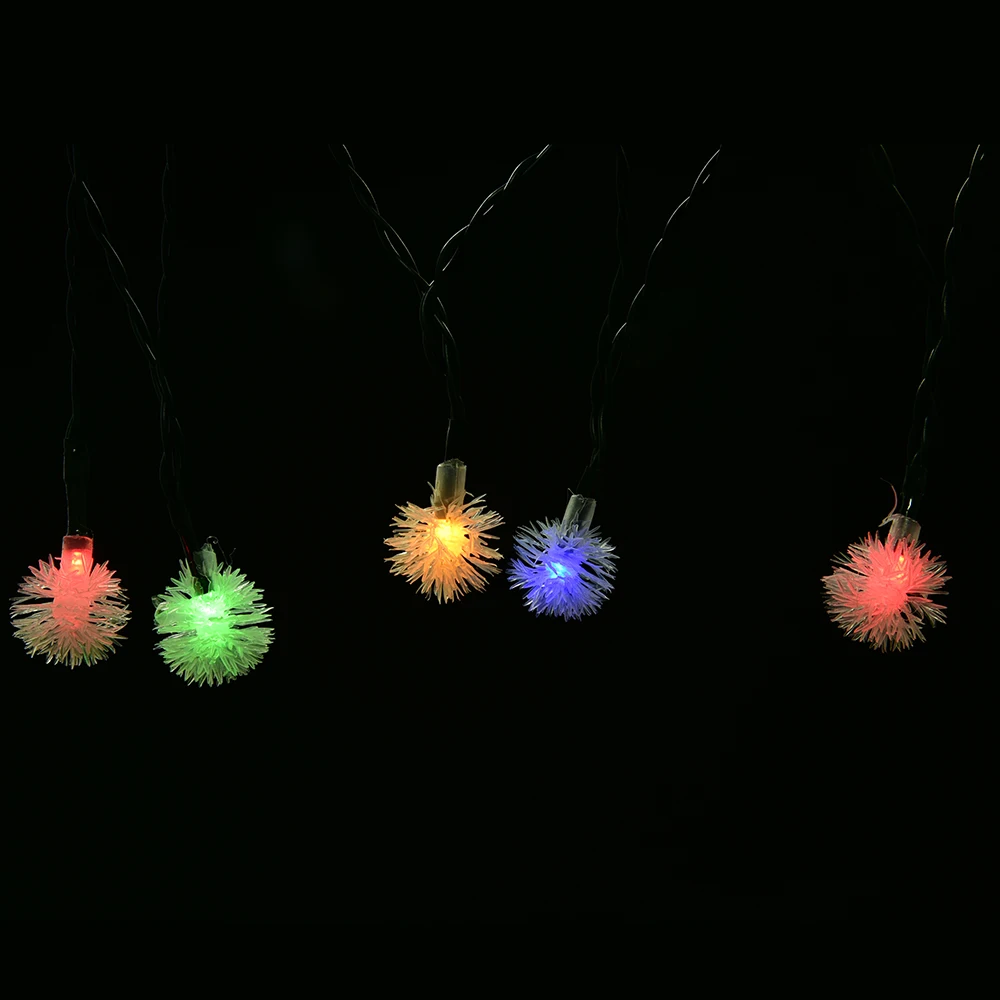 Снежный шар Солнечная струнная лампа водонепроницаемый открытый Сказочный свет