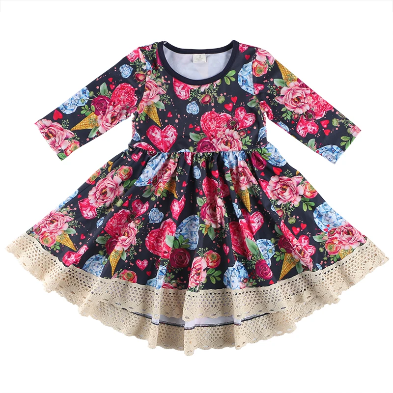 Kaiya ангельская Весенняя летние платья для маленьких девочек детское платье на