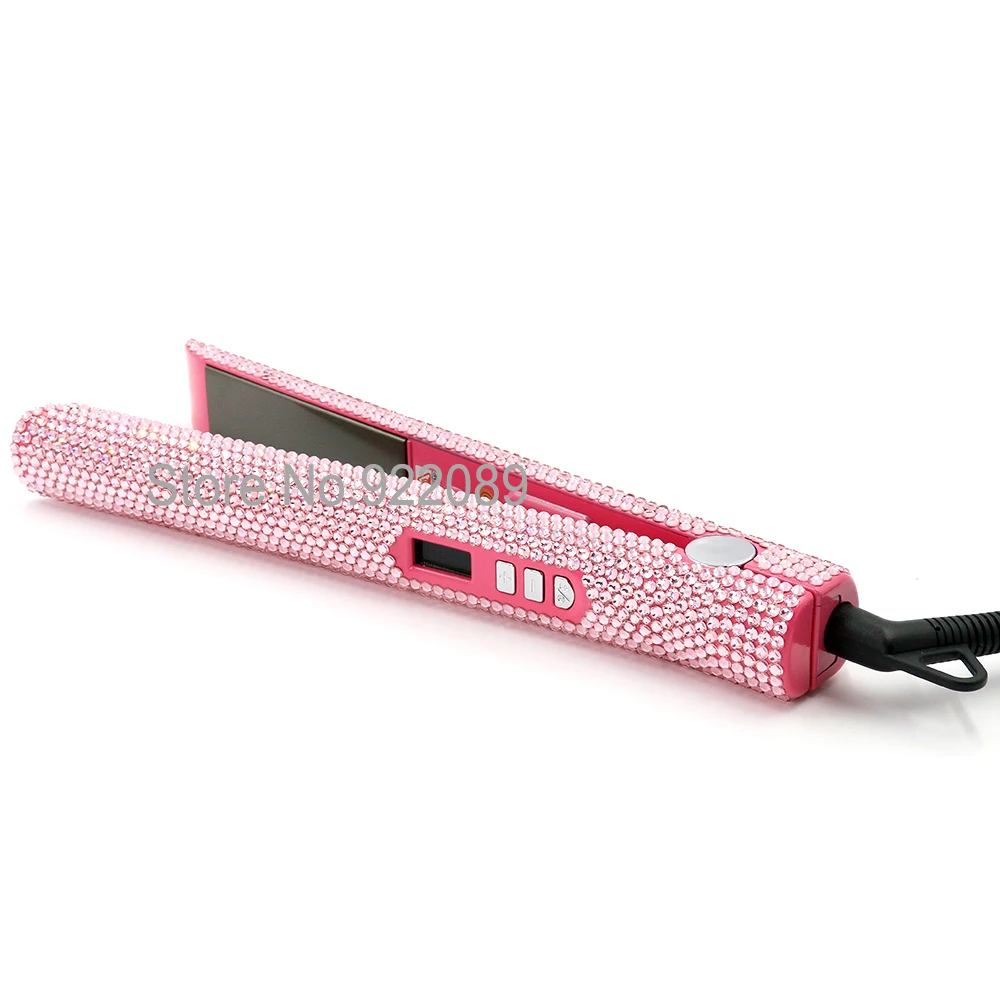 Выпрямитель для волос с кристаллами и титановой пластиной|hair straightener|hair flat ironhair |