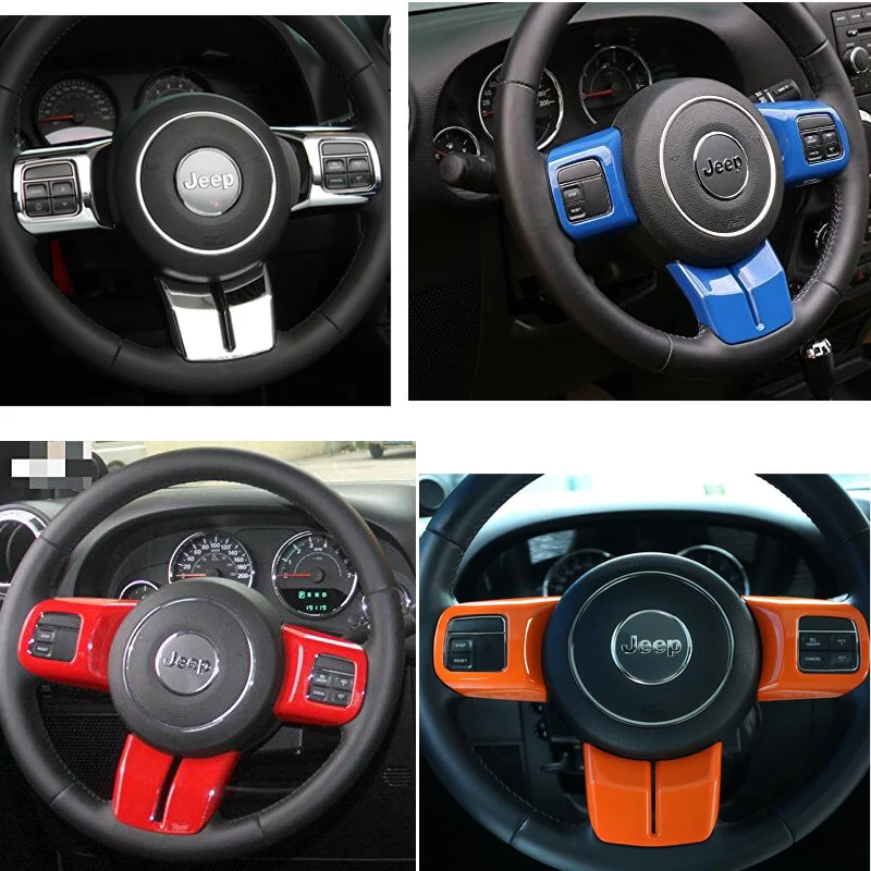 5 цвет slilver Руль Крышка Накладка для 2011- Jeep Wrangler Jk Rubicon Сахара и Compass и Patriot-Набор