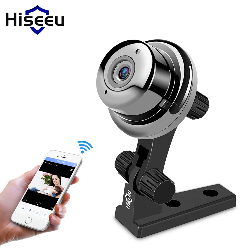 Мини беспроводной wi fi камера IP 720 P ночное видение видео для слежки за домашней