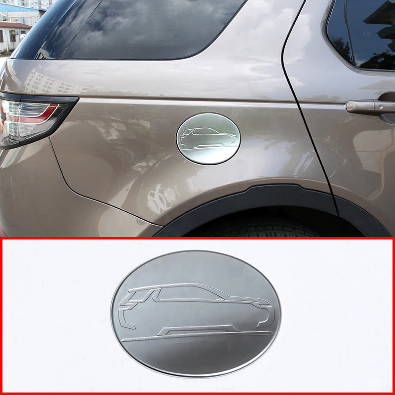 

For Land Rover Discovery Sport 2015-2018 Car ABS Matt Silver Fuel Tank Cap Cover Trim Accessories