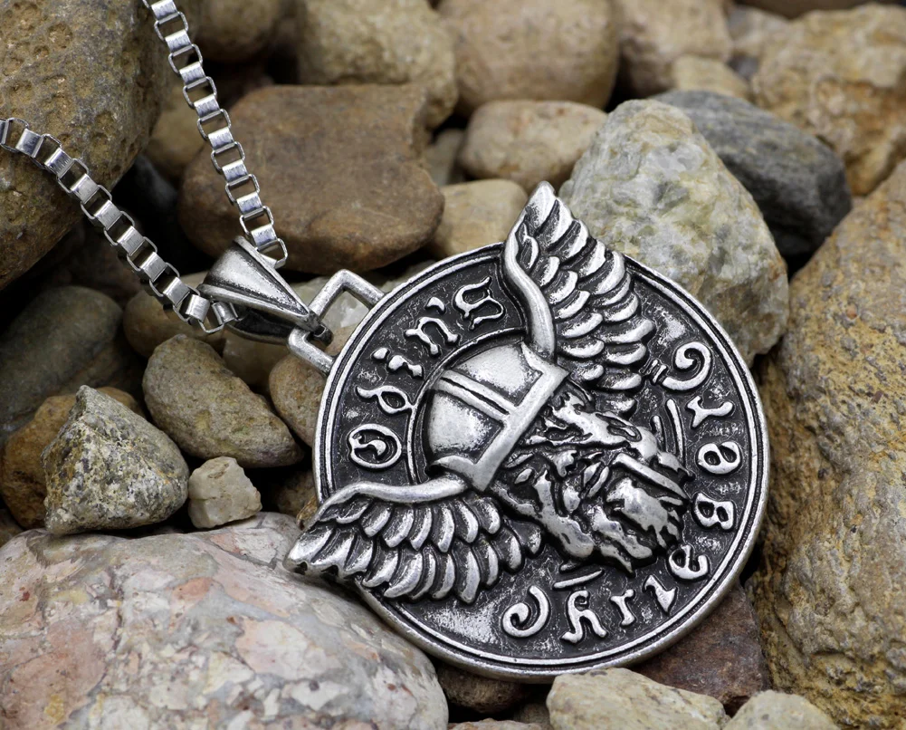 Мужские скандинавские украшения с надписью God Викинг один амулет-подвеска Jewelry |