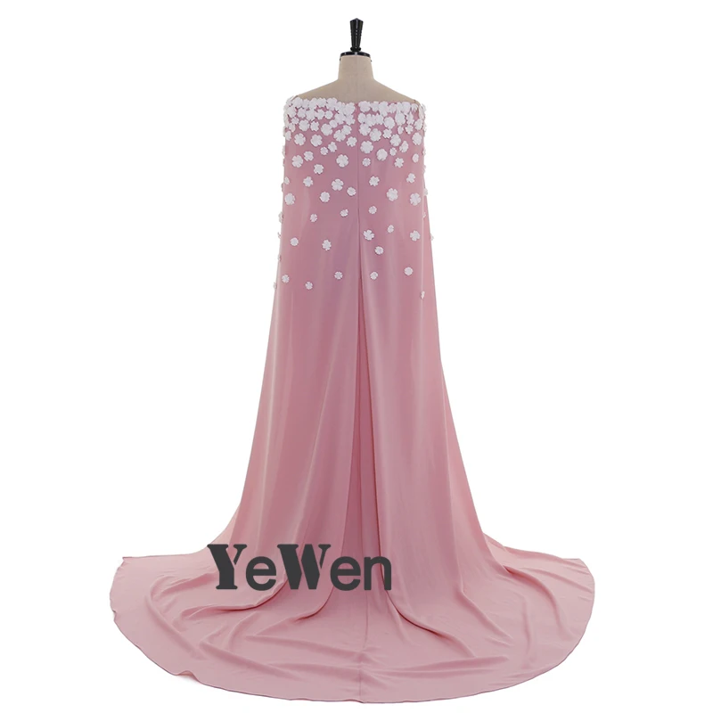 Элегантные темно розовые вечерние платья с цветами длинные капюшоном открытыми