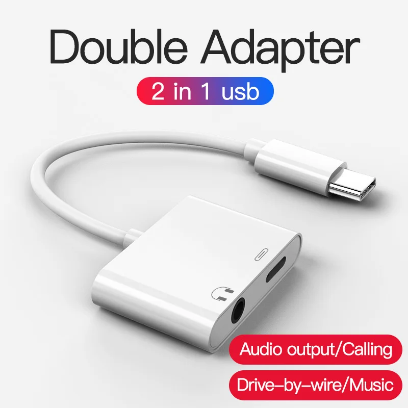 MSVII телефонный адаптер для адаптера type C 2 в 1 usb кабель Быстрая зарядка 3 5 мм аудио