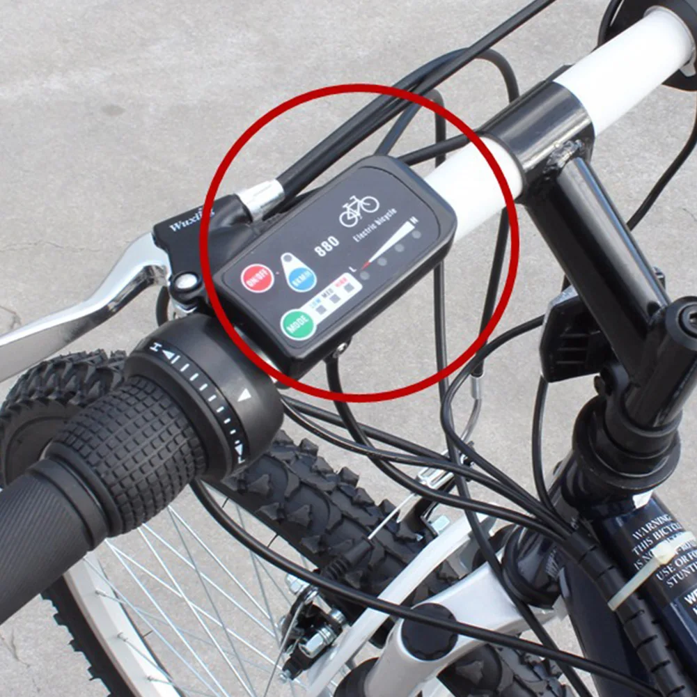 36V 48V Easy Install Cycling LED Display Ebike Lightweight Practical Multifunction Durable Electric Bicycle Panel Control Part | Спорт и