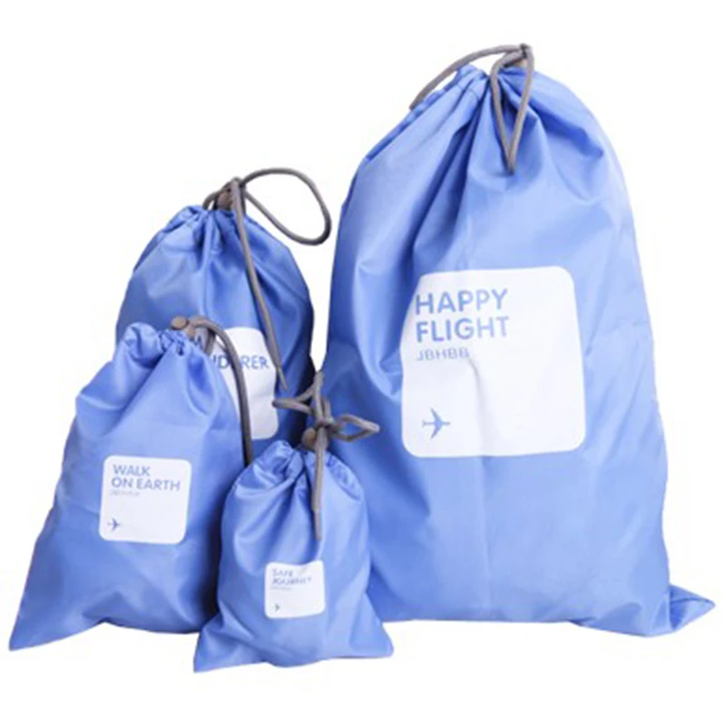 4 шт./лот Водонепроницаемый хранения Drawstring Сумки для путешествий обуви Прачечная