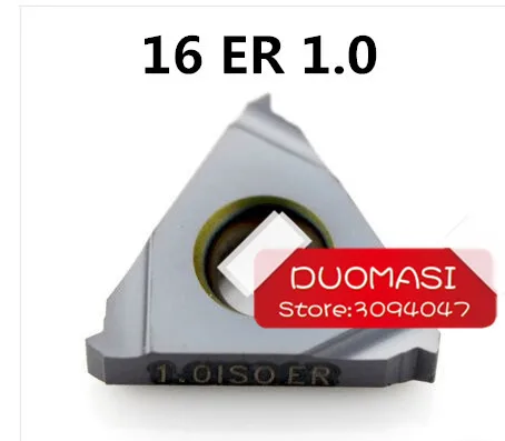 

Бесплатная доставка 16ER 1,0 ISO твердосплавные резьбовые вставки 1,0 шаг внешние резьбовые наконечники, Сменные вставки для резьбовой держатель