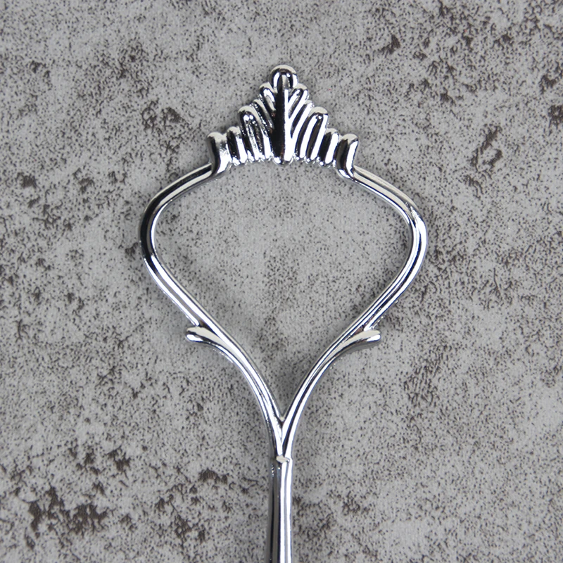 

100pcs / Lot Gold 3-Tier Crown Fruits Cupcakes Stand Holder Cake Plate Stand Centre Handle Fittings