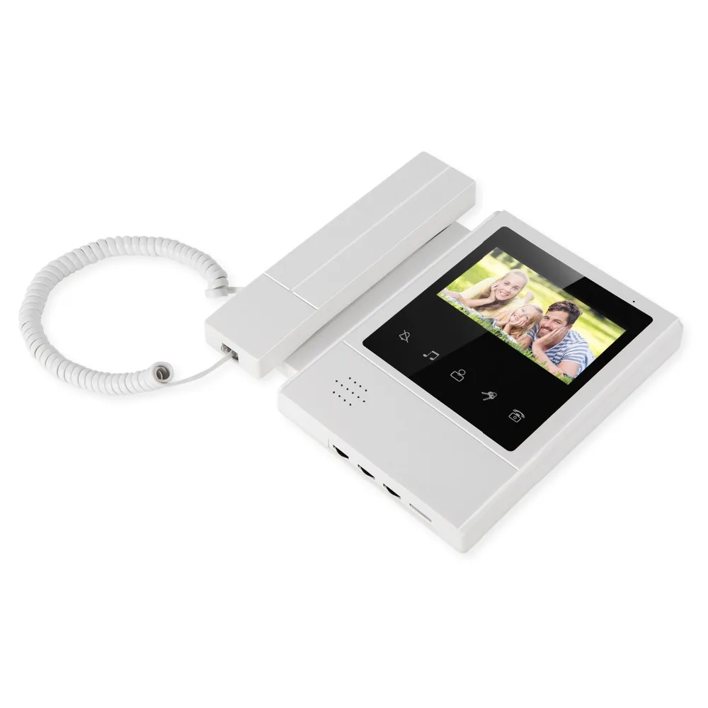 SmartYIBA 4.3 inch LCD monitor Touch Screen Apartment/Family Video Door Phone Doorbell Intercom System with 2 button Monitor |