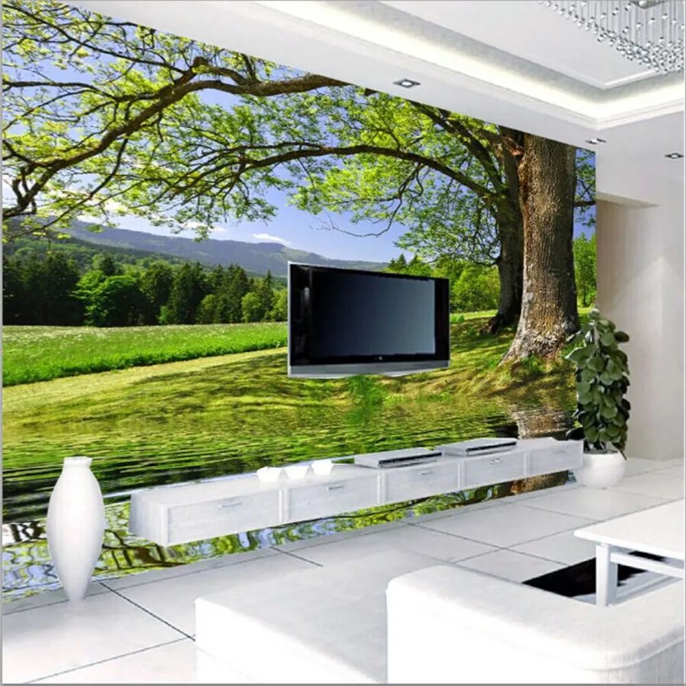 Обои для гостиной ТВ дивана обои стен 3d papel de parede|custom wallpaper|wallpaper for walls 3dbackground wallpaper |