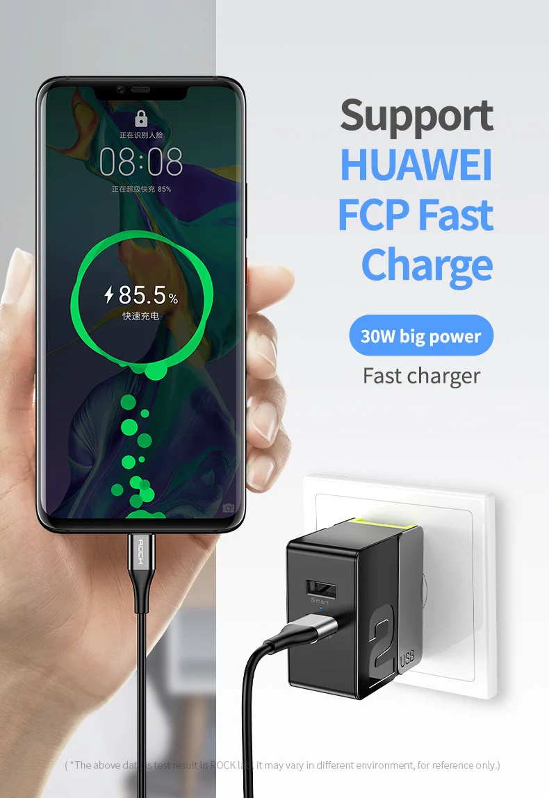 Rock 2 USB зарядное устройство адаптер для samsung 30 Вт Qc 3,0 Быстрая зарядка стены/путешествия зарядное устройство для смартфонов мобильного телефона зарядное устройство США штекер