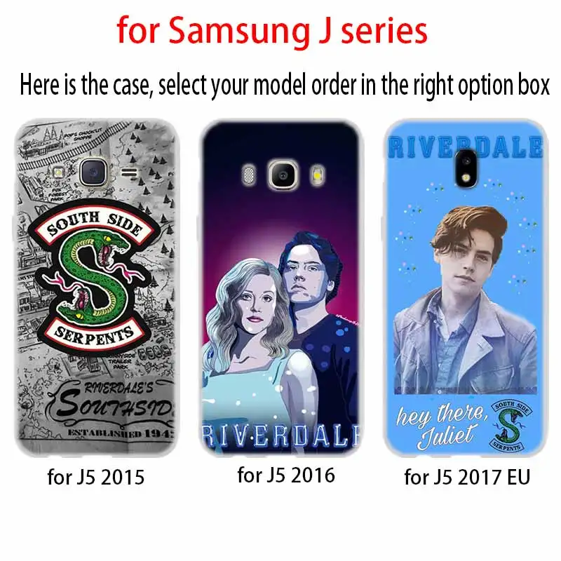 Чехол Riverdale South Side Serpents чехол из ТПУ для Samsung Galaxy J6 J8 J3 J5 J7 J4 J2 J1 Plus 2018 2016 2017 EU Prime