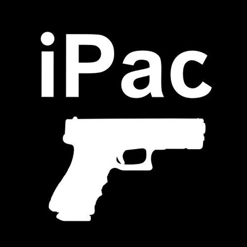 12 7 см * 14 2 IPAC для маскировки переноски пистолет предупреждающая наклейка ручной 9
