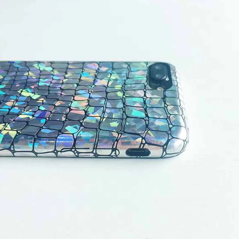 JIBAN Телефон чехол для iphone 8 плюс Чехол Лазерная сверкающая блестящая крокодиловая