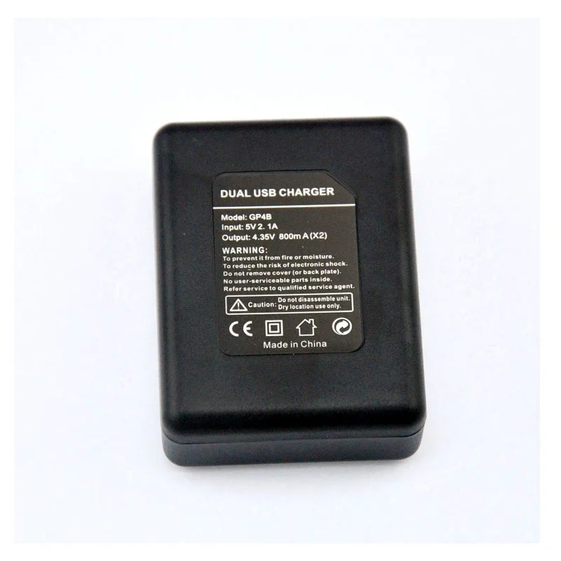 SHOOT AHDBT-401 USB Dual Port Battery Charger for Gopro Hero 4 HERO4 Black Sliver Camera with Cable Go pro Accessories | Электроника