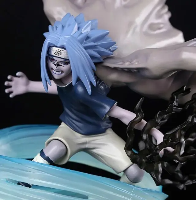 Huong Аниме Фигурка 19 см Наруто Саске Ultimate Chidori ПВХ фигурка Коллекционная модель