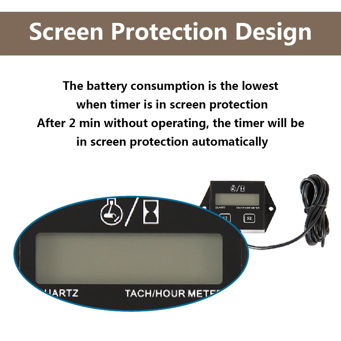 Тахометр цифровой тахометр двигателя индуктивный счетчик моточасов с