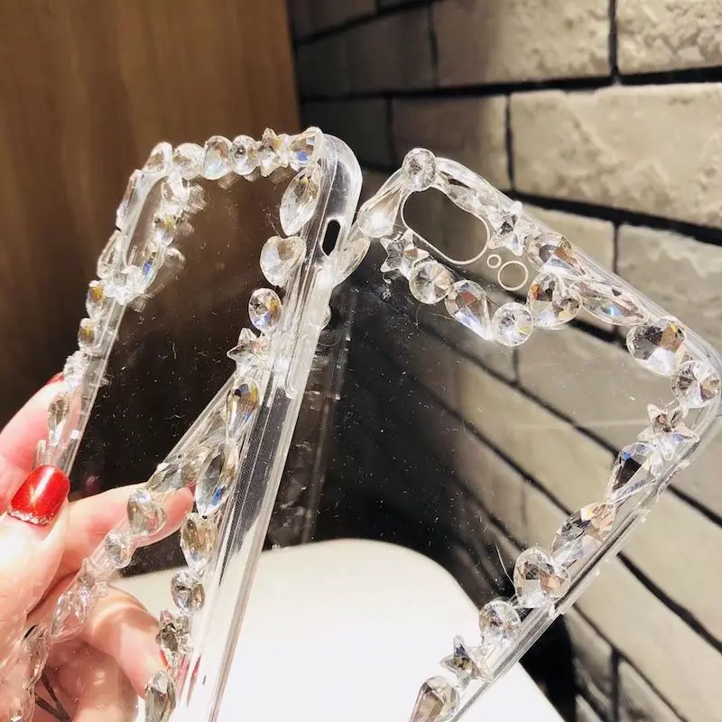 Для huawei P8 P9 P10 P20 Lite плюс 2017 Коврики 7 8 9 10 Pro DIY ясно разноцветными стразами край diamond