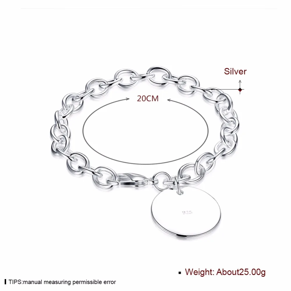 Классический браслет из серебра 925 пробы для мужчин и женщин|accessories for mitsubishi