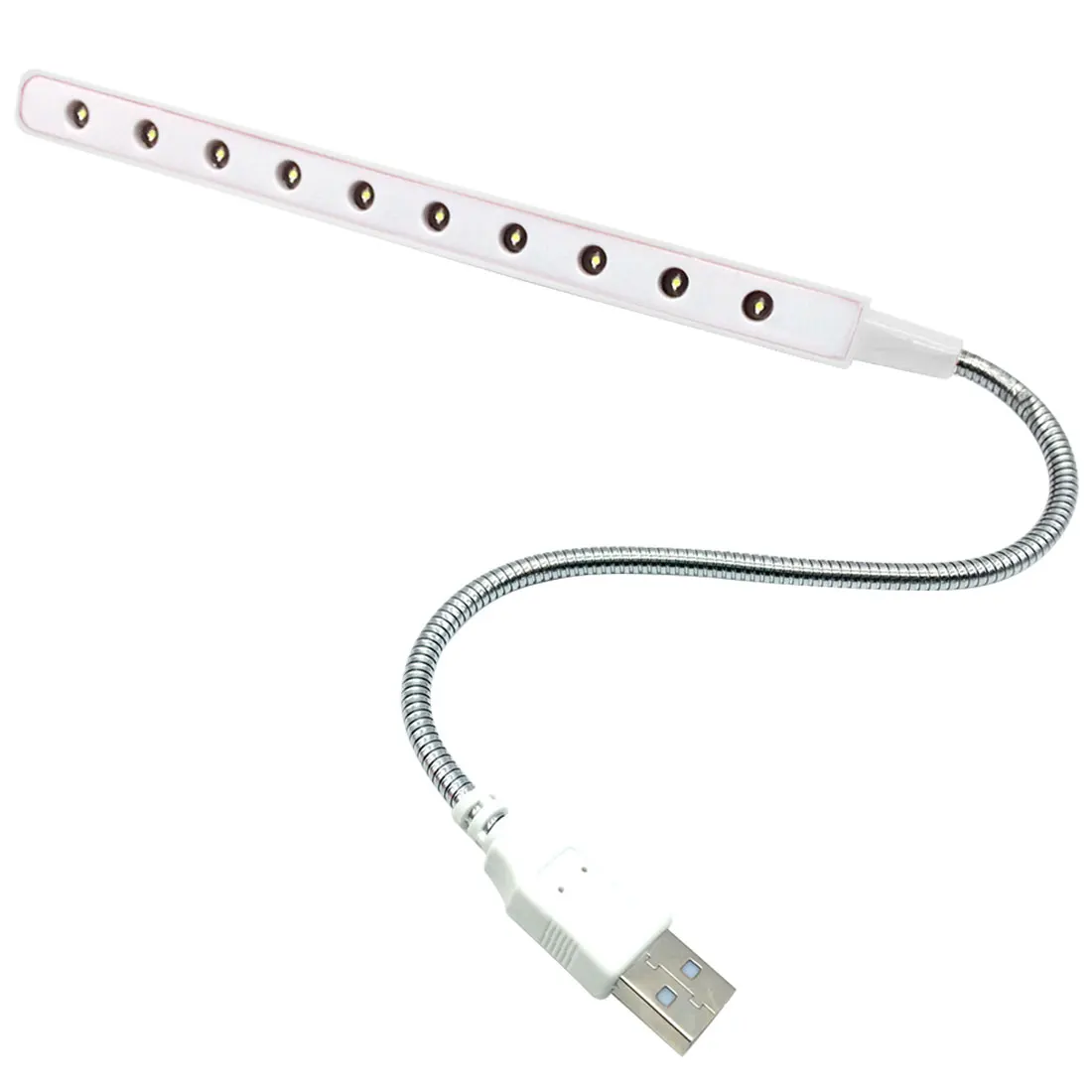 

New High Quality Flexible Mini Ultra Bright 10 LEDS USB Light Computer LED Lamp For PC Laptop Computers Convenient for reading