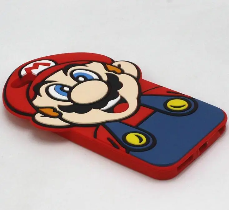Модный 3D Забавный Милый мультяшный Супер Марио Силиконовый чехол для iphone 6 7 8 Plus X