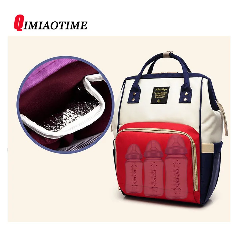 Qimiaotime новый многофункциональный для мамы сумка мода путешествия baby bottle Средства