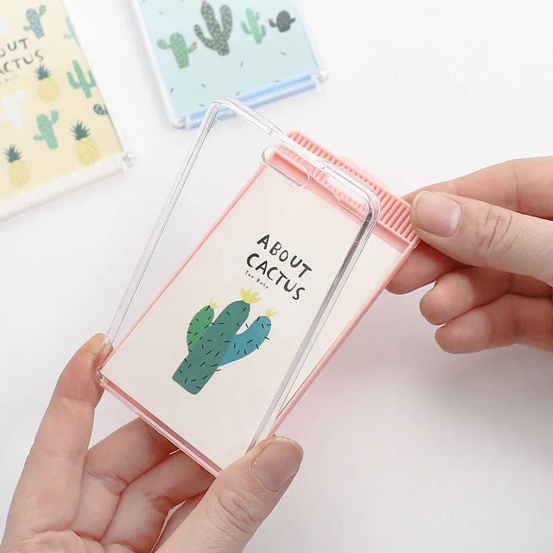 Чехол для удостоверения личности с изображением автобуса кактуса держатель