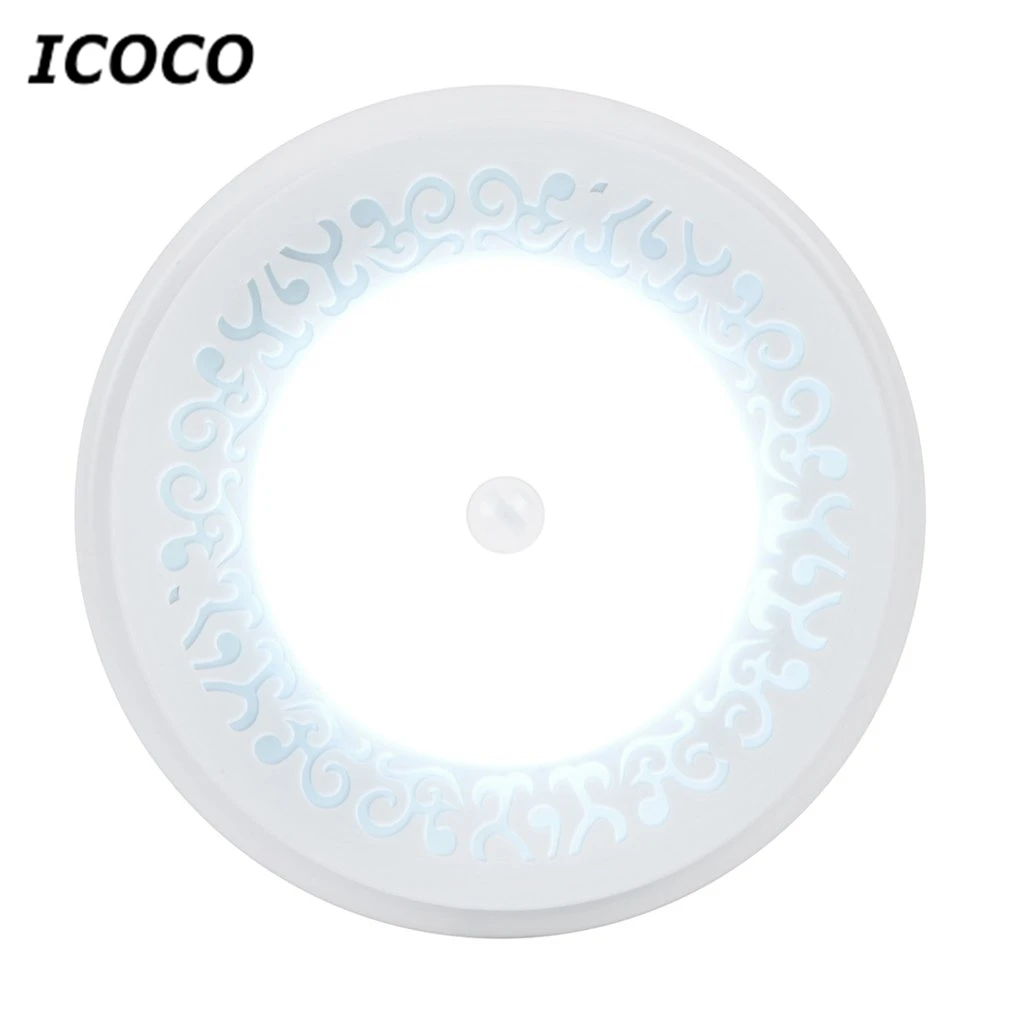 Светодиодный ночник ICOCO Круглый с питанием от батареи|Аварийное освещение| |