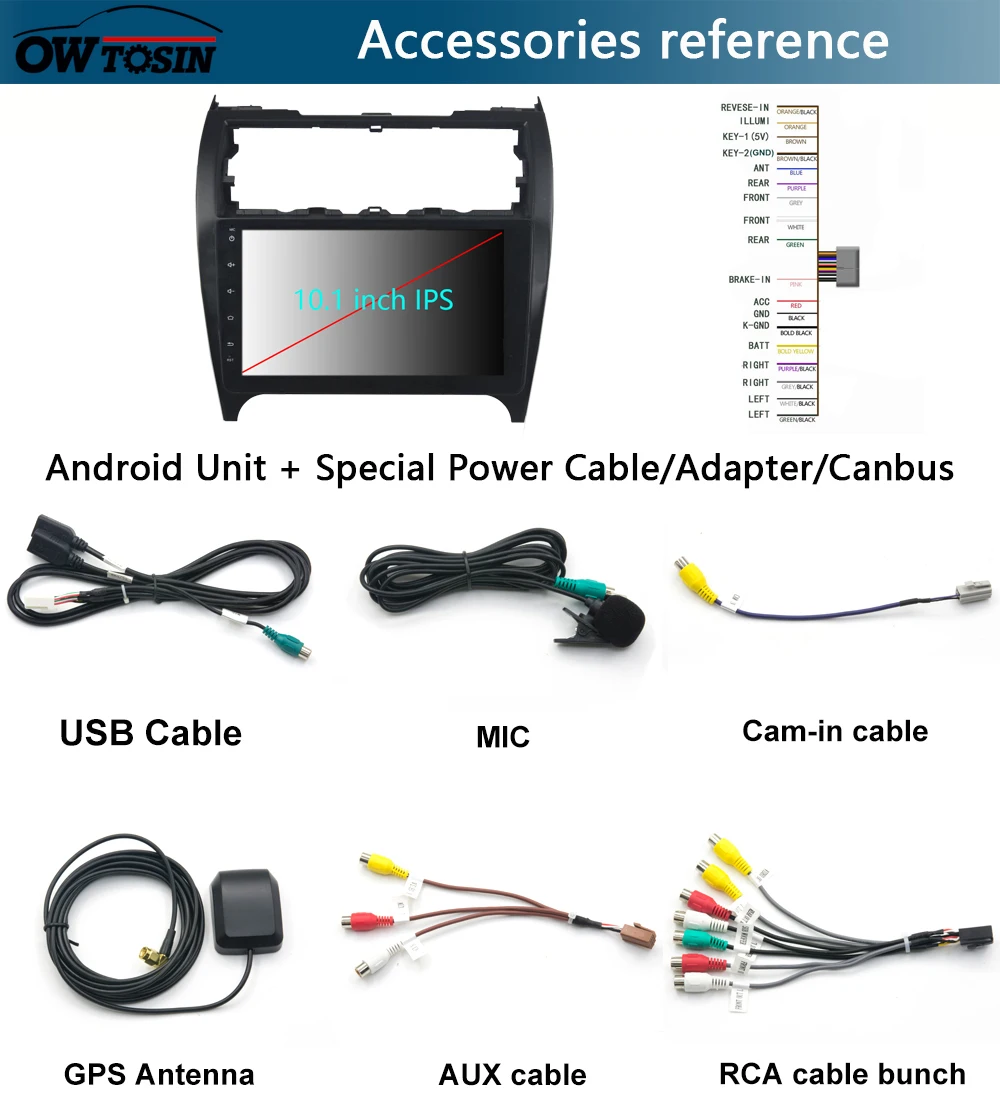 10," ips 8 Core 4G Оперативная память+ 64G Встроенная память Android 9,0 автомобиль dvd-радио GPS для Toyota Camry 2012 2013 DSP CarPlay попугай BT