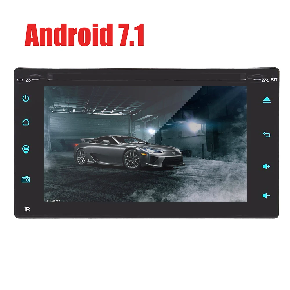 Автомобильный dvd плеер для Peugeot сенсорный экран 307 дюйма Android 7 1 gps Bluetooth FM 2Din 1024*600 с