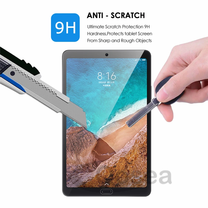 Qosea для Xiaomi Mi Pad 4 Plus пленка из закаленного стекла 9 H Ультрапрозрачная устойчивая к