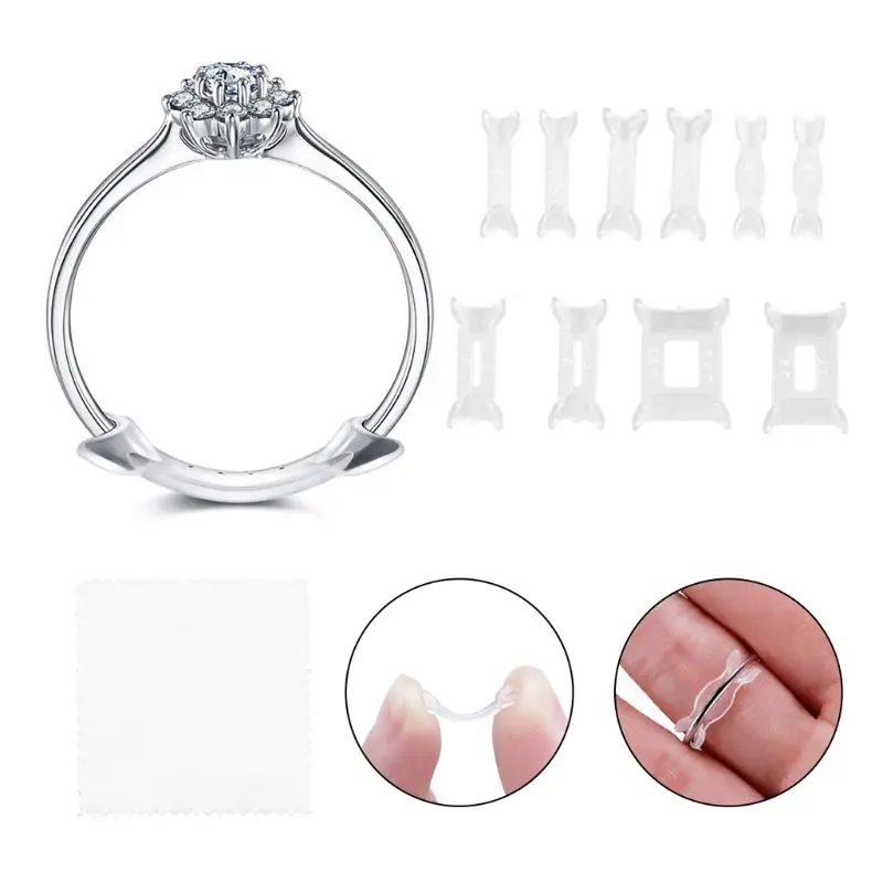 14Pcs Invisible Ring Size Adjuster for Loose Reducer Spacer Guard | Украшения и аксессуары