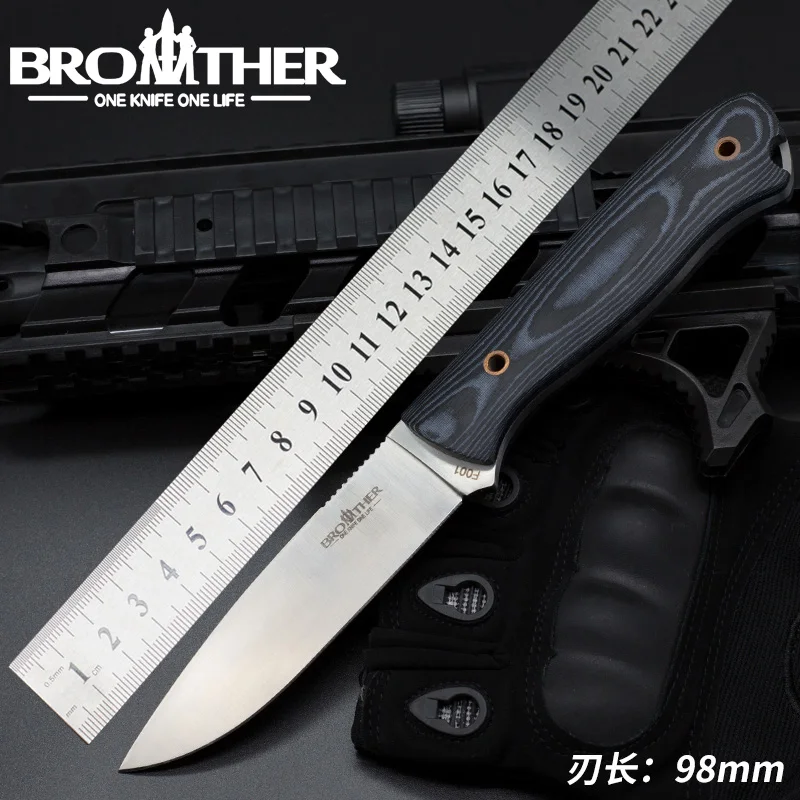 [BROTHER F001] нож с фиксированным лезвием для рукоделия искусственный тактический