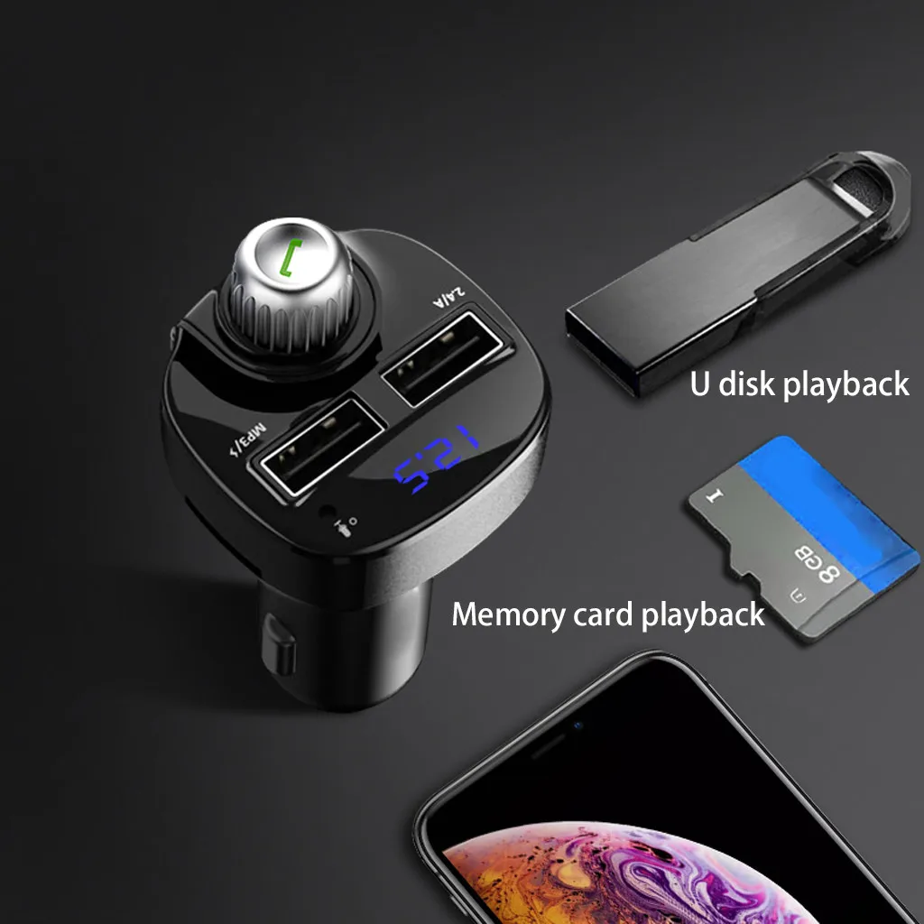 Автомобильный Bluetooth Fm-передатчик автомобильный комплект беспроводной