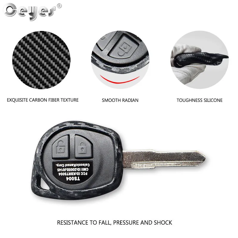 Ceyes Car Styling Auto Key Covers Protect Shell Accessories Case For Suzuki Jimny SX4 Swift Vitara Samurai 2 Buttons Remote Fob |