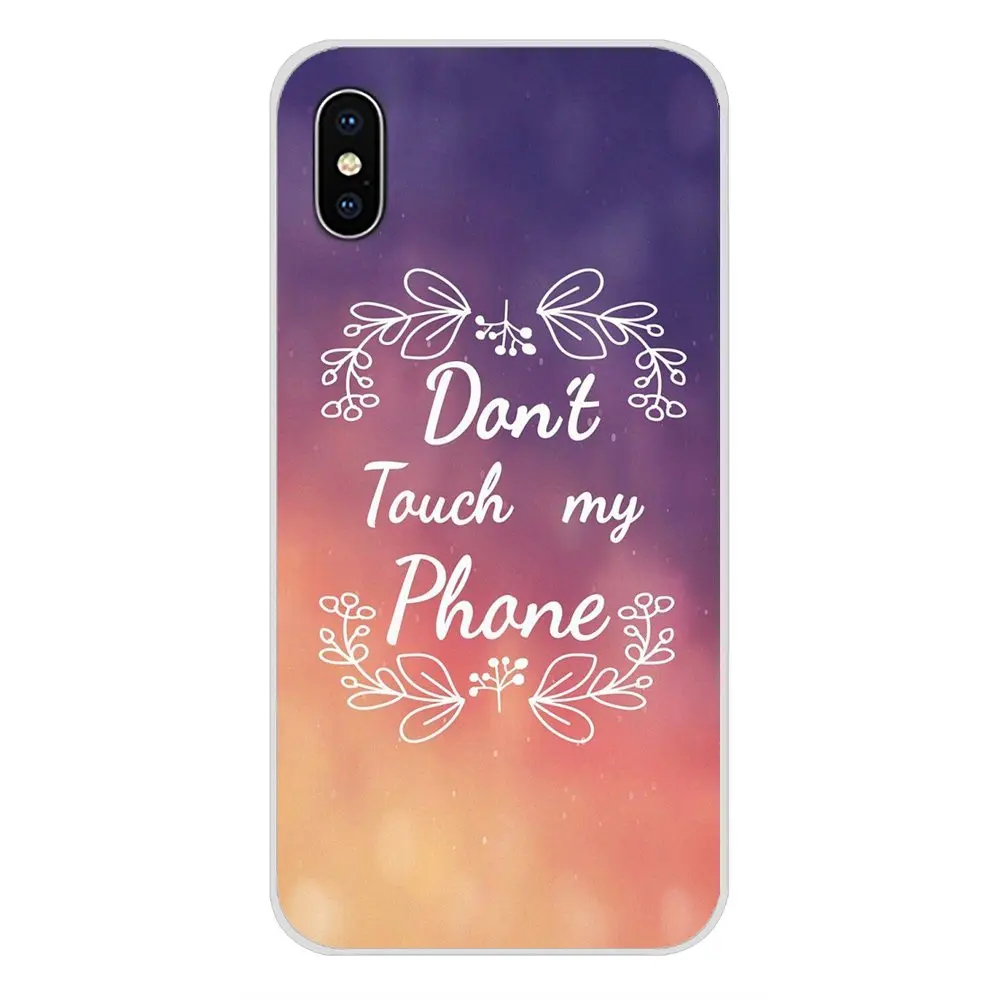 Аксессуары чехлы для телефонов Чехлы не трогайте мой телефон Apple iPhone X XR XS MAX 4 4S 5 5S
